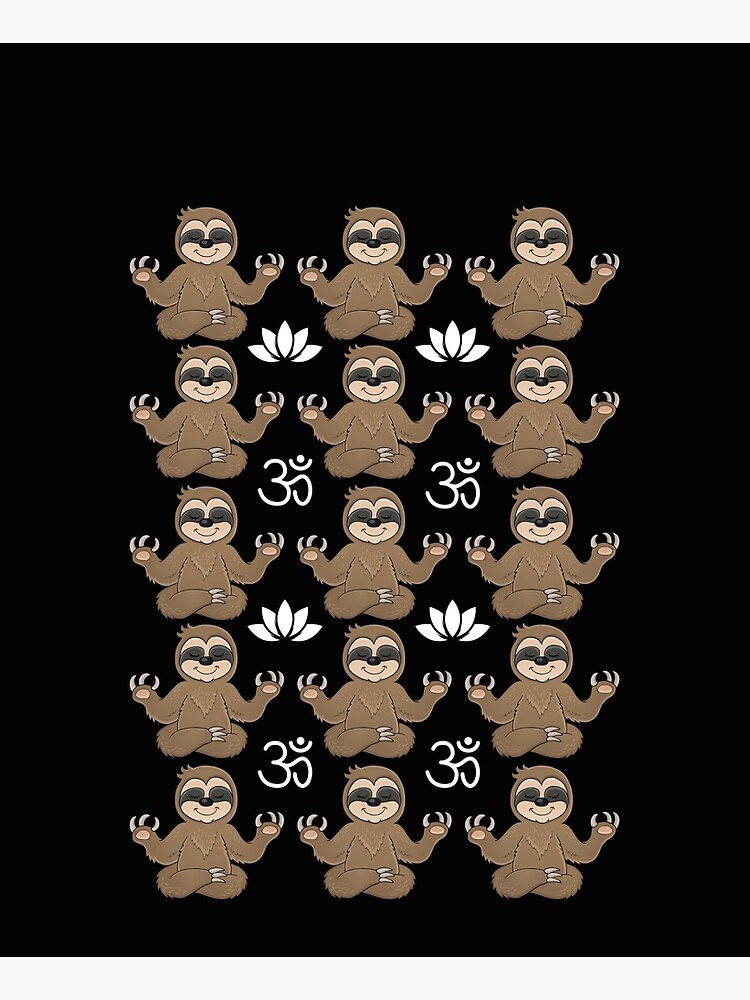 Sloth Yoga Om Namaste by Ashstone23