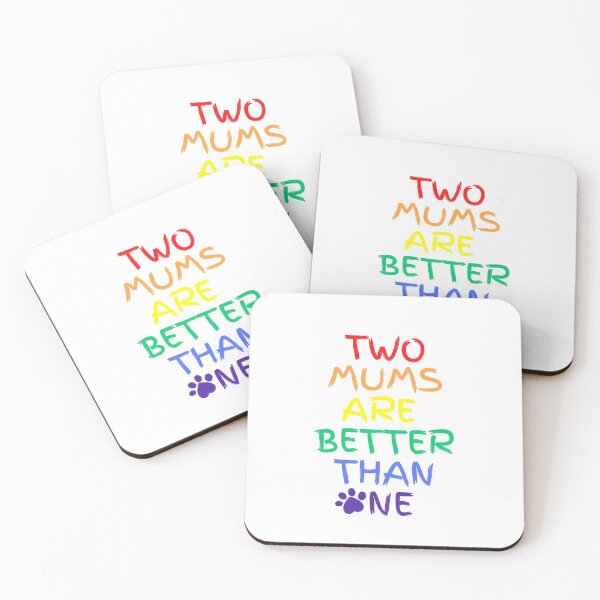 Item preview, Two mums are better than one with paw designed and sold by lMonsterPlanetl.