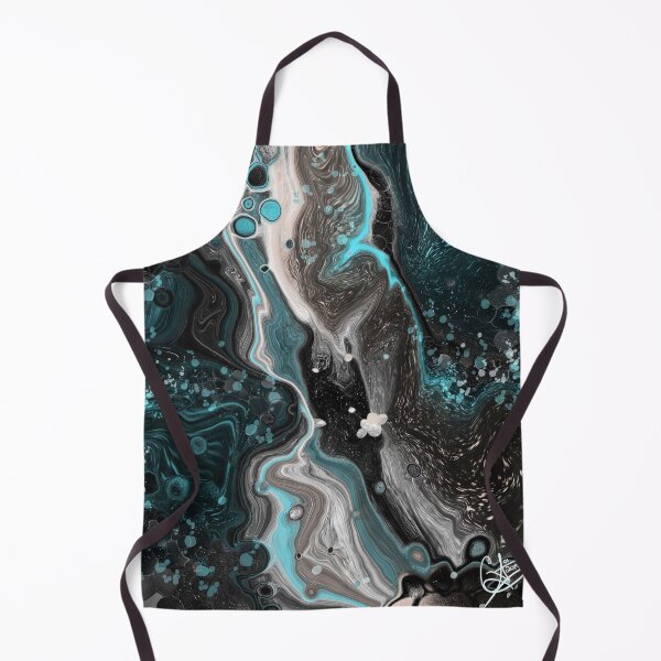 Item preview, Winter Storm, digital fluid pour with cells designed and sold by MayGreenAbgrall.