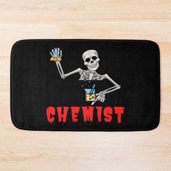 Item preview, FUNNY CHEMIST HALLOWEEN SKELETON FLASK  designed and sold by Hippiesole.
