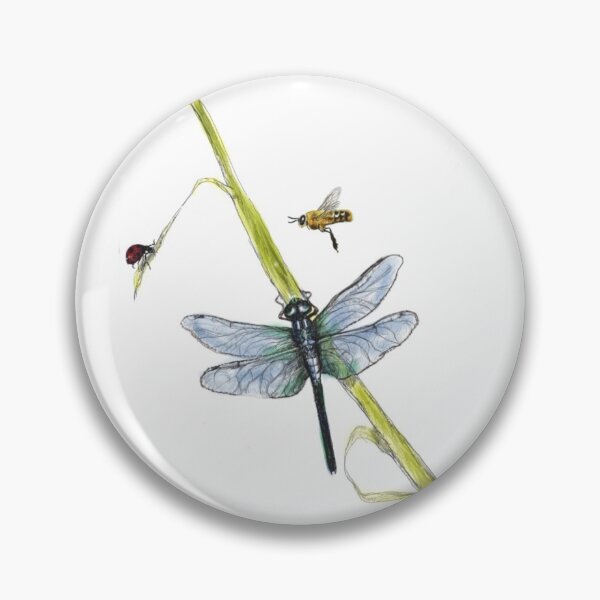 Item preview, Blue dragonfly and her friends Ms. Ladybug and Mr. Honeybee designed and sold by PaulinePS.