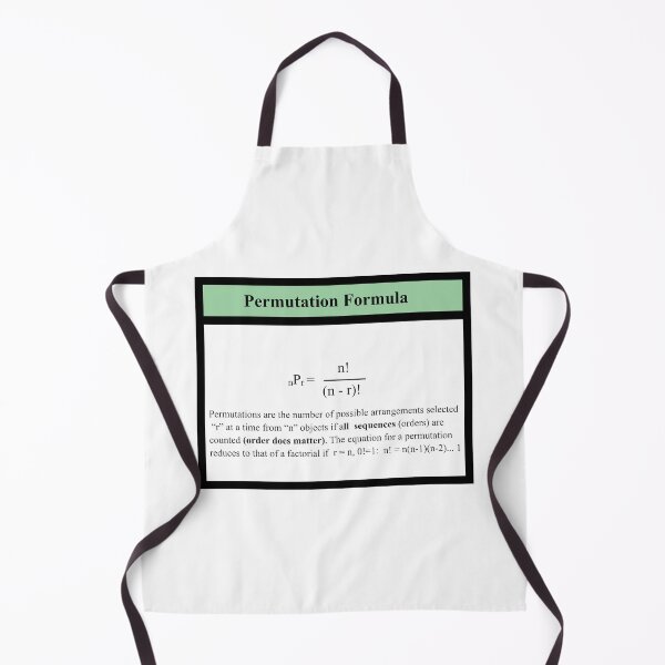 Item preview, Permutation Formula: The StatisticsMatrix at  Redbubble, 2020 designed and sold by Mark Stansberry.