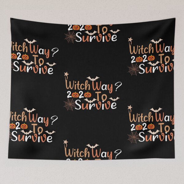 Item preview, Witch Way To Survive,Halloween: Witch Way to Survive, a Nice Funny Gift for Your Mom, Dad & Siblings  designed and sold by buzz1days.