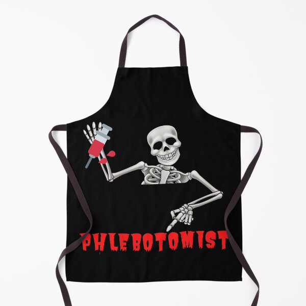 Item preview, FUNNY PHLEBOTOMIST HALLOWEEN SKELETON designed and sold by Hippiesole.