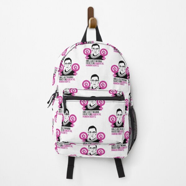 Item preview, Girls Just Wanna Have Fundamental Human Rights Notorious RBG Ruth Bader Ginsburg - Women's Feminist Resist Fist designed and sold by balbert3.