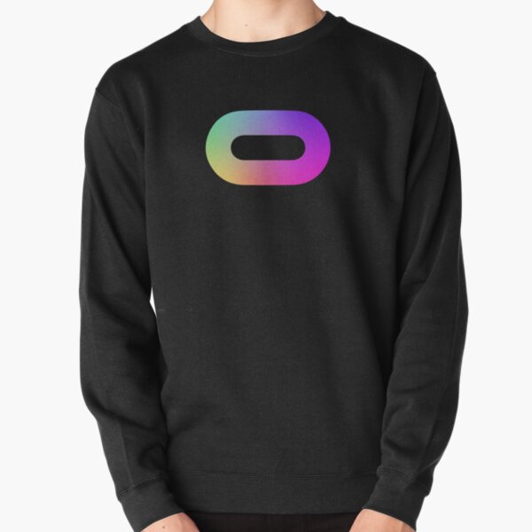 Rainbow Holographic Oculus VR Logo Pullover Sweatshirt