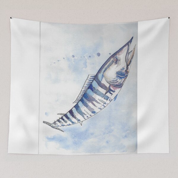 Item preview, Wahoo Fish Handpainted Watercolor designed and sold by ellammm.
