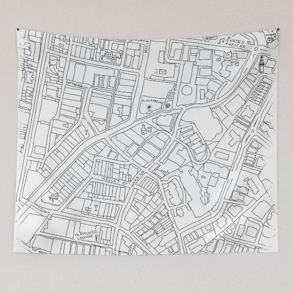 Item preview, Kings Cross Sydney Blue designed and sold by Pindigo Designs.