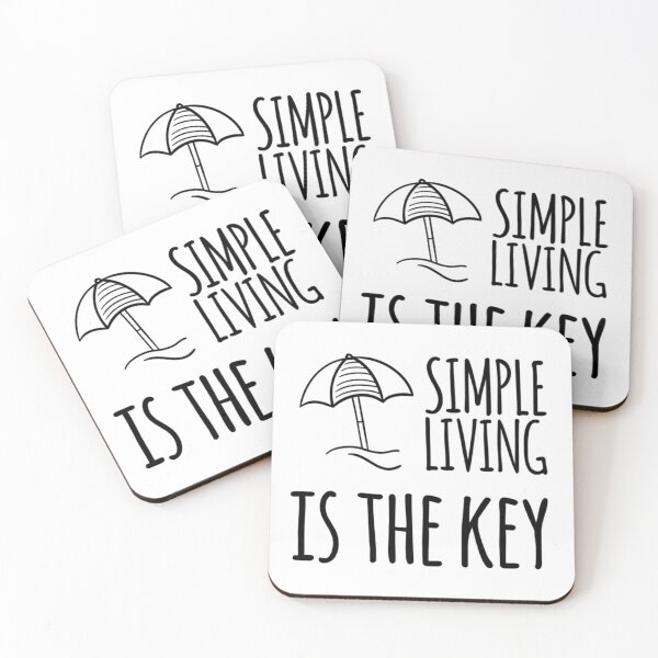 Item preview, Simple Living Is The Key Minimalism designed and sold by Elena's Shop.