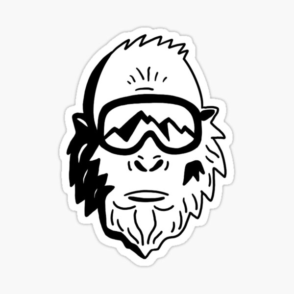 Artikel-Vorschau von Ski Yeti, designt und verkauft von Radical Stickers.
