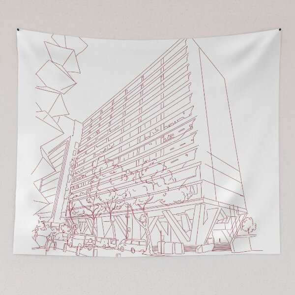 Item preview, Australia Square Red designed and sold by Pindigo Designs.