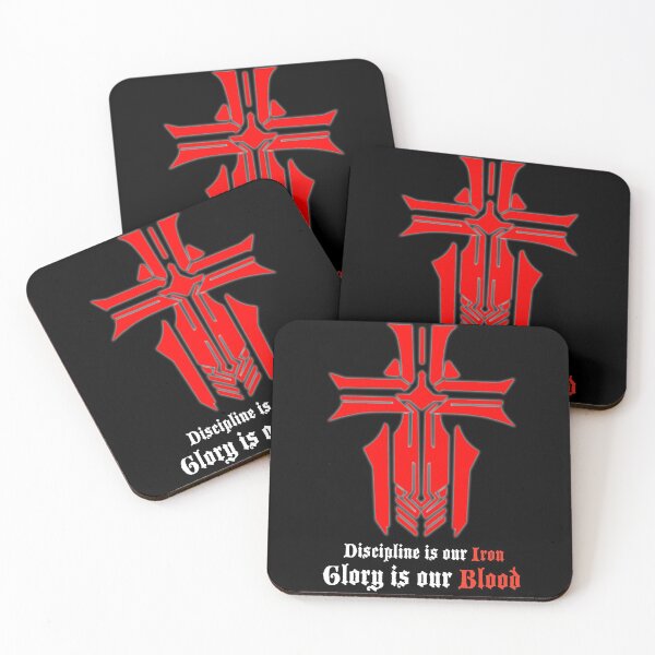 Item preview, Azur Lane - Iron Blood Logo with slogan Black designed and sold by Bismarck's Stand.