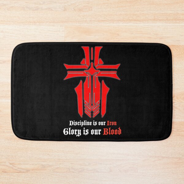 Item preview, Azur Lane - Iron Blood Logo with slogan Black designed and sold by Bismarck's Stand.
