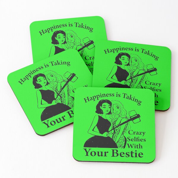 Item preview, Happiness is Taking Crazy Selfies with Your Bestie designed and sold by 1stopselfieshop.