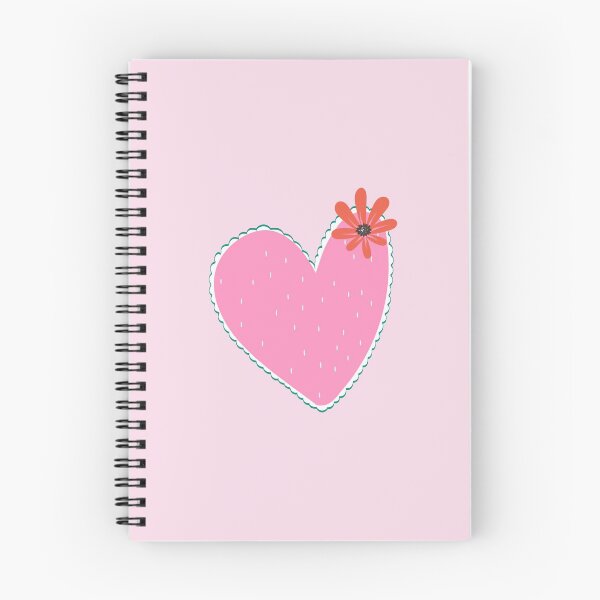 Item preview, Pink Heart With Red Flower Minimalist Design designed and sold by PlumGood.