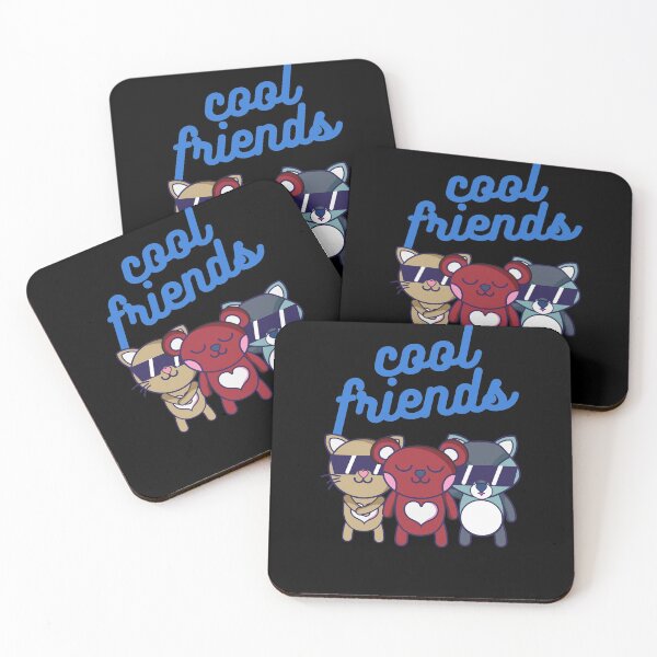 Item preview, Cool Friends Cat Baer Sweet Love Team Glasses designed and sold by Two Left Hands Design.