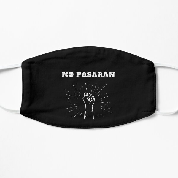 No pasaran raised fist Retro Vintage Mask
