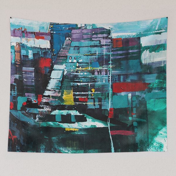Item preview, Abstract city 3/3 ( right ) designed and sold by Underdott.
