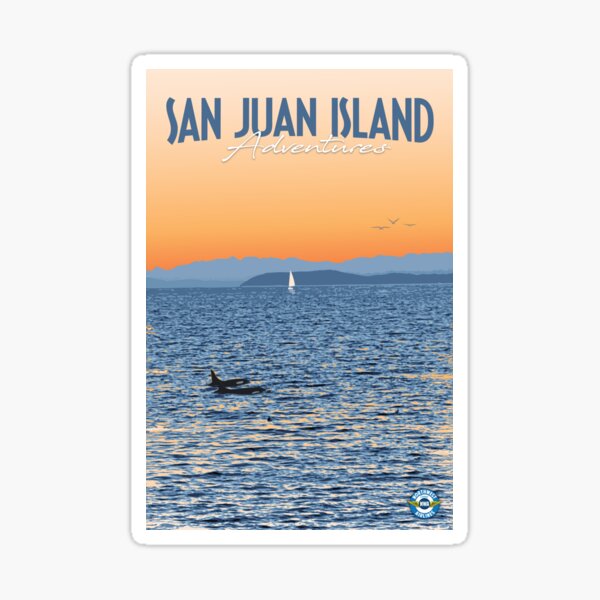 Item preview, San Juan Island Adventures Travel Poster designed and sold by travelwitheric.