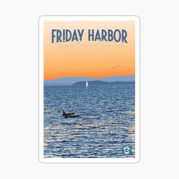 Item preview, Friday Harbor Travel Poster designed and sold by travelwitheric.