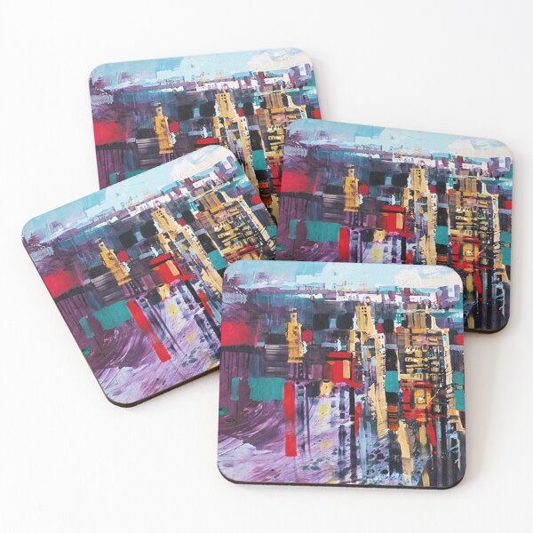 Item preview, Abstract city 1/3 ( left ) designed and sold by Underdott.