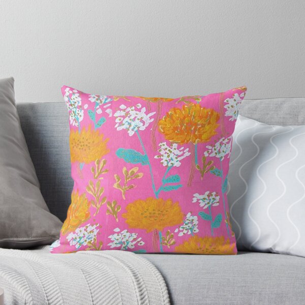 Item preview, Orange Peonies with pink background designed and sold by mandhara.