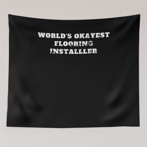 Item preview, World's okayest flooring installer Retro Vintage designed and sold by Jeangel97.