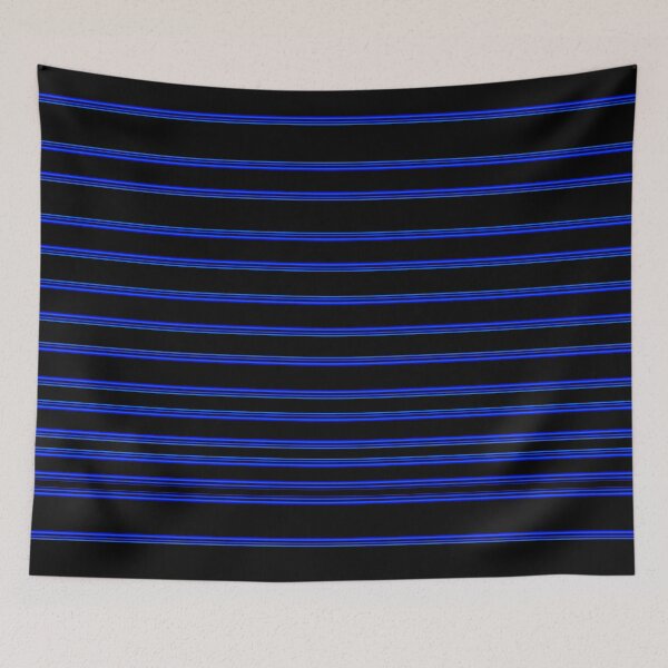 Item preview, Blue neon and black stripes designed and sold by Poptopia.