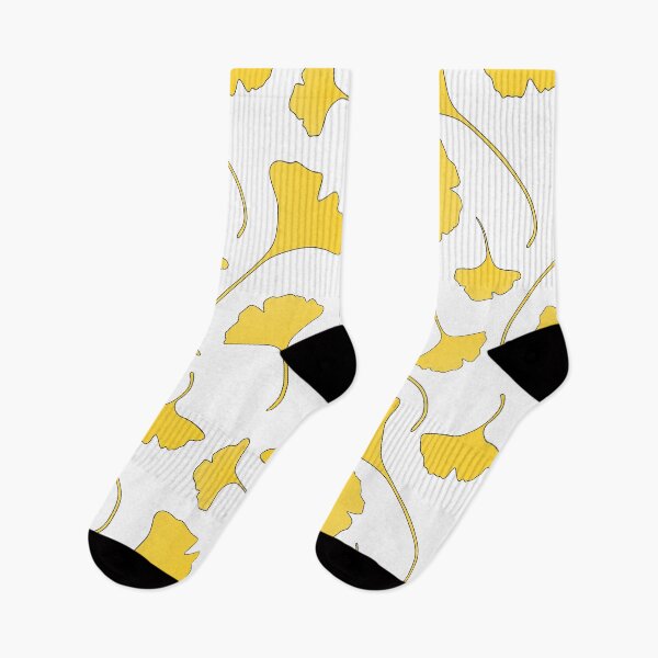 Item preview, Yellow Ginkgo Leaves  Decorative Pattern on white designed and sold by nutmegfairy.