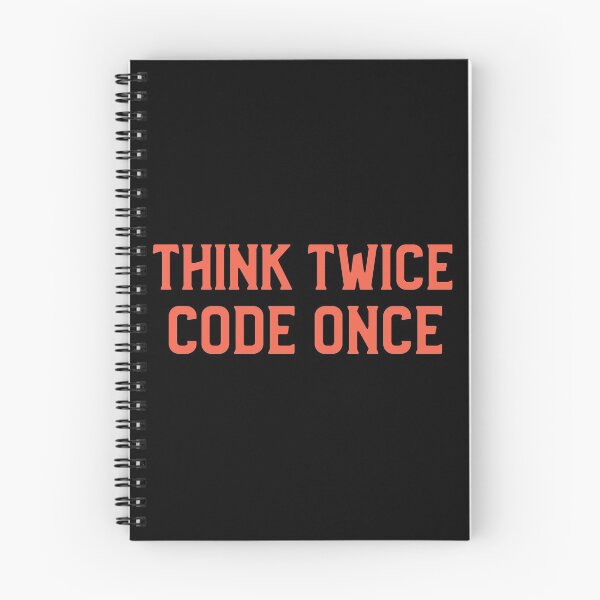 Item preview, Coders Motto - Think Twice, Code Once designed and sold by clubtee.