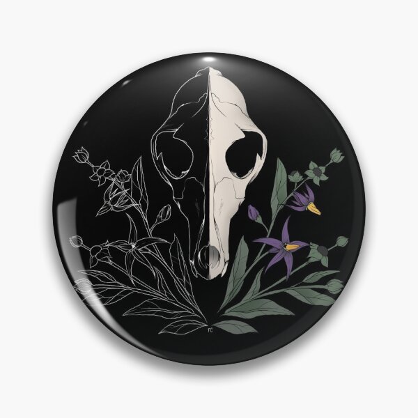 Nightshade Skull Pin