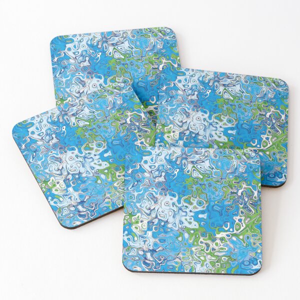 Item preview, Cool blue watercolor designed and sold by HappyPrints405.