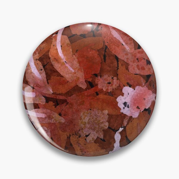 Item preview, shrubbery watercolor in rusty tones designed and sold by rysunki-malunki.