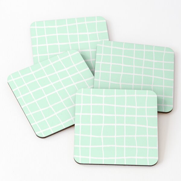 Item preview, hand drawn pastel mint pattern (mint green/ snow white) designed and sold by citrusapple.