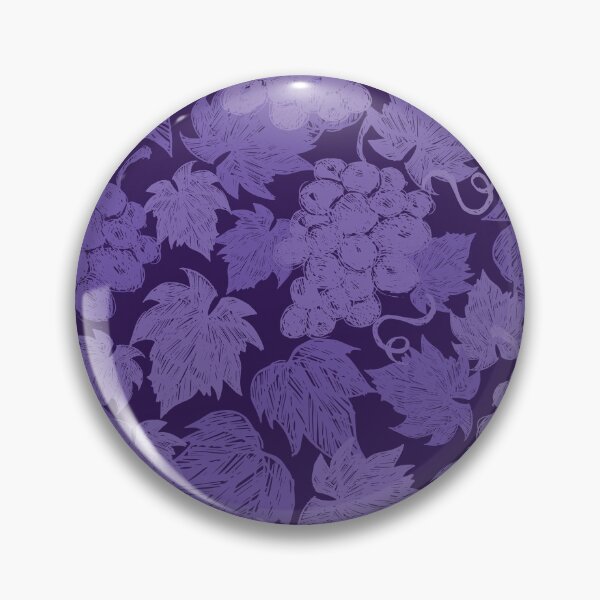 Item preview, Vector dark purple monochrome grape vine illustration with leaves hand drawn repeat pattern.  designed and sold by jamiesoondesign.