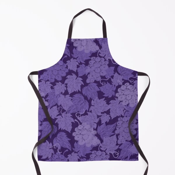 Item preview, Vector dark purple monochrome grape vine illustration with leaves hand drawn repeat pattern. designed and sold by jamiesoondesign.