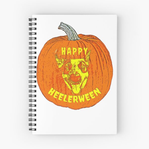 Item preview, Happy Heeler Halloween (Heelerween) Dog Face designed and sold by sidehustledog.
