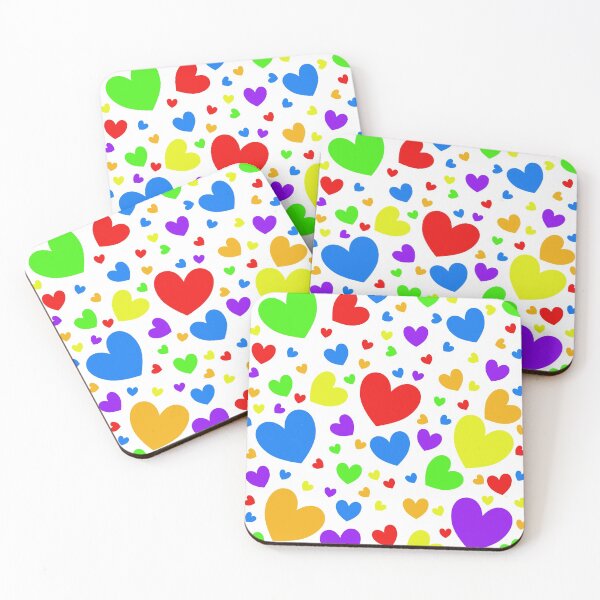Item preview, Rainbow Hearts Explosion Print 2 designed and sold by MousseFashion.