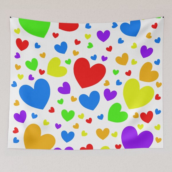 Item preview, Rainbow Hearts Explosion Print 2 designed and sold by MousseFashion.