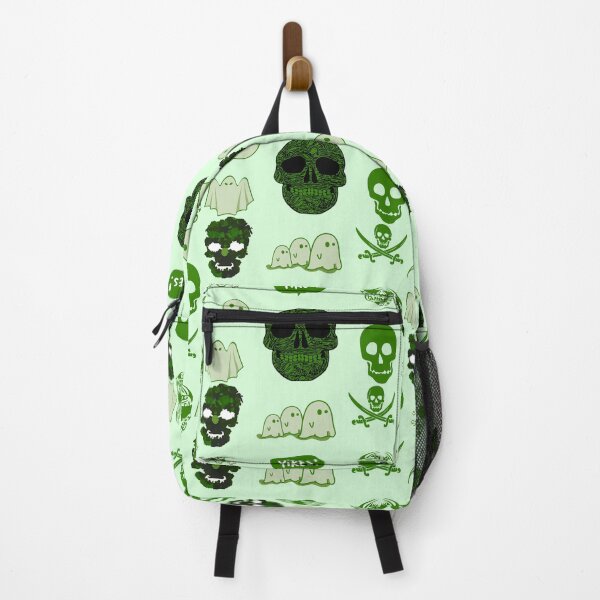 Item preview, Spooky Skeleton Ghost Halloween Pack Green designed and sold by everything4eva.