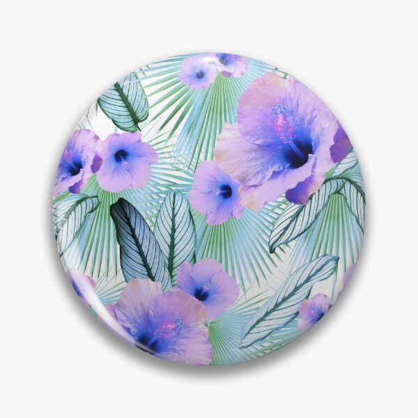 Item preview, Hibiscus Calathea Fan Palm Leaves Jungle #1 #tropical #decor #art designed and sold by Anita's & Bella's Art.