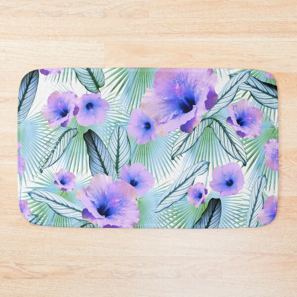 Item preview, Hibiscus Calathea Fan Palm Leaves Jungle #1 #tropical #decor #art designed and sold by Anita's & Bella's Art.