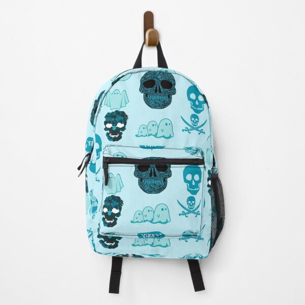 Item preview, Spooky Skeleton Ghost Halloween Pack Blue designed and sold by everything4eva.