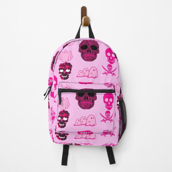 Item preview, Spooky Skeleton Ghost Halloween Pack Hot Pink designed and sold by everything4eva.