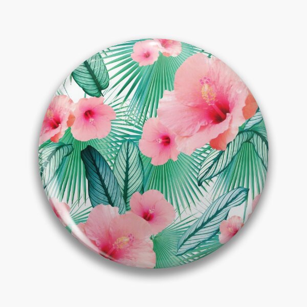 Item preview, Hibiscus Calathea Fan Palm Leaves Jungle #2 #tropical #decor #art designed and sold by Anita's & Bella's Art.