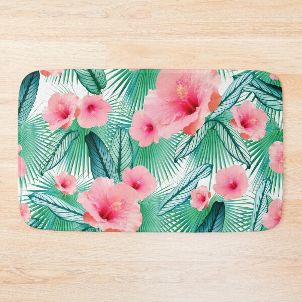 Item preview, Hibiscus Calathea Fan Palm Leaves Jungle #2 #tropical #decor #art designed and sold by Anita's & Bella's Art.