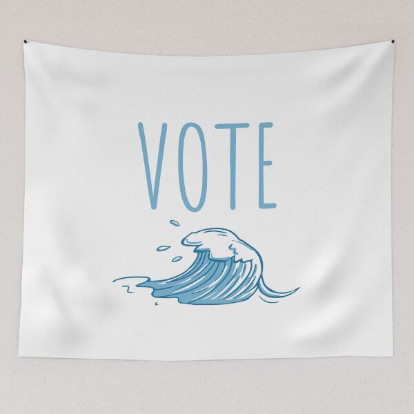 Item preview, Vote Blue, Vote Against Trump 2020, Blue Wave designed and sold by aronia.