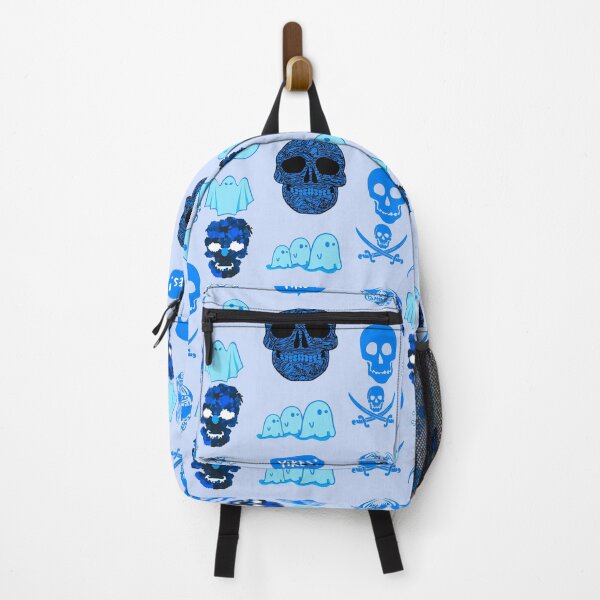 Item preview, Spooky Skeleton Ghost Halloween Pack Bright Blue designed and sold by everything4eva.