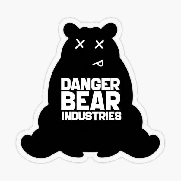 Deadline Bear from Danger Bear Industries Transparent Sticker