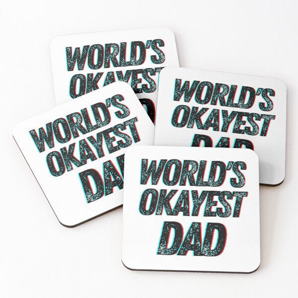 Item preview, World's Okayest Dad designed and sold by The Little Wood Cottage.
